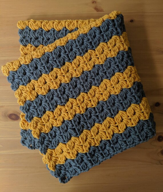 mustard baby blanket