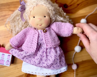 Waldorf doll 12” 30cm Custom made Waldorf inspired Organic toys Soft doll