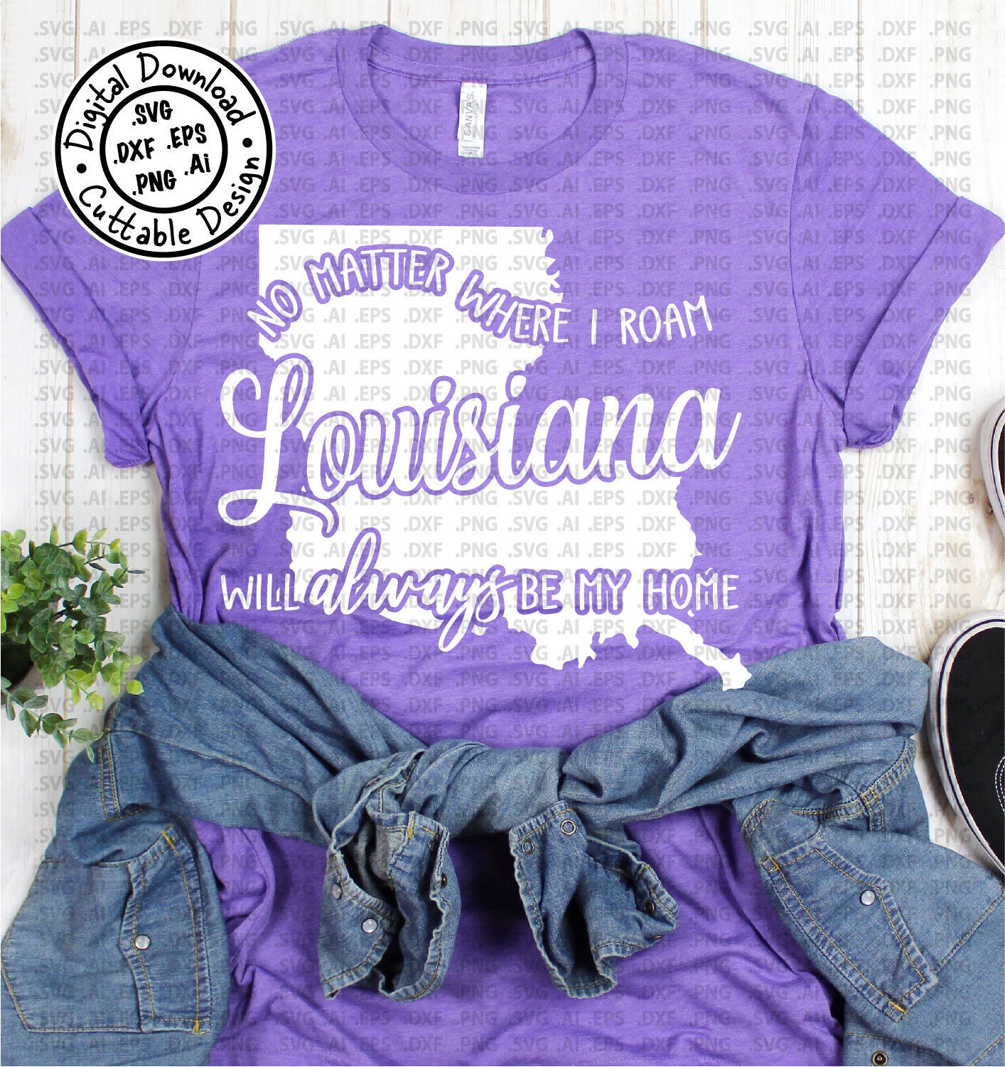 Louisiana SVG Cut File Vector Cut File Silhouette and | Etsy