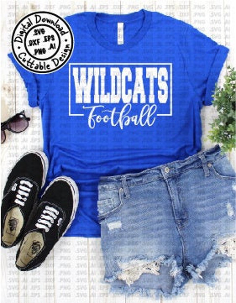 Wildcats Football SVG Cut File Wildcats Team svg Vector .ai | Etsy