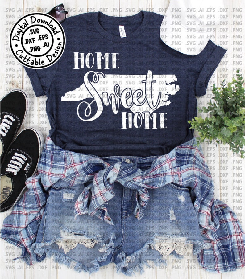 Download Home Sweet Home North Carolina SVG Cut File / Vector .svg ...