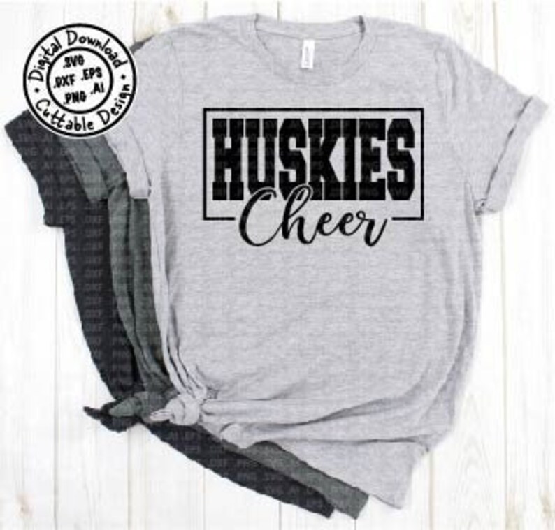 Huskies Cheer SVG Cut File Vector .svg .ai .eps .png .dxf Etsy Canada