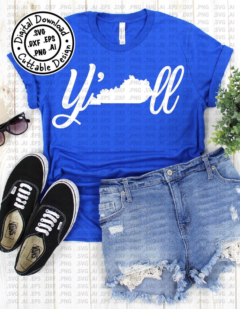 Download Y'all Kentucky SVG Cut File Vector .svg .ai .eps .png | Etsy