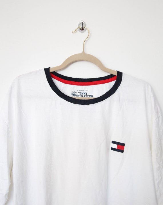 Vintage Tommy Hilfiger tee, white t-shirt, vintag… - image 1