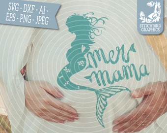 Download Pregnant Mermaid Svg Etsy