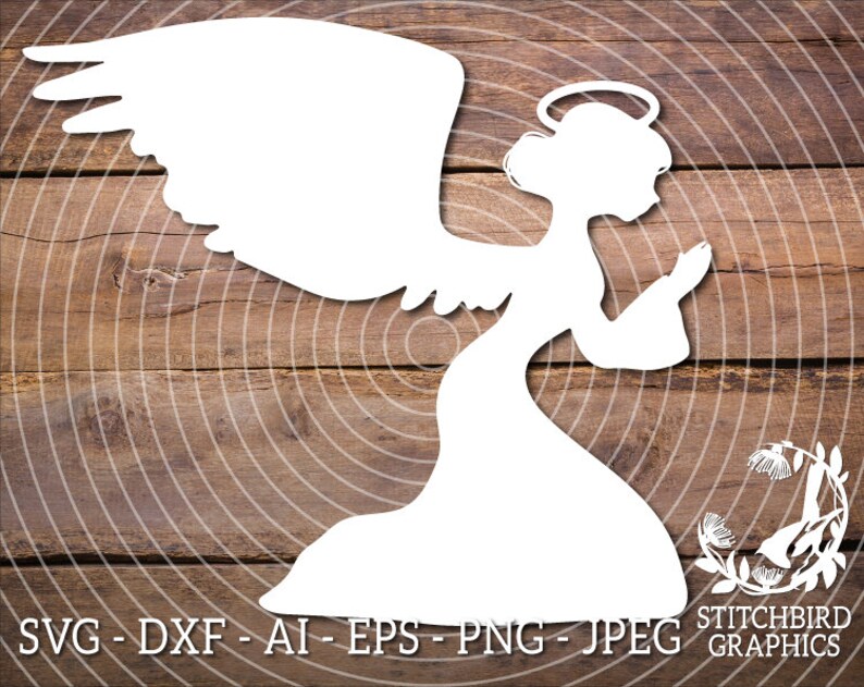 Download Clip Art Angel Praying Svg Religious Silhouette Studio Cricut Eps Dxf Christmas Clipart Instant Download Silhouette Svg Commercial Use Svg Art Collectibles