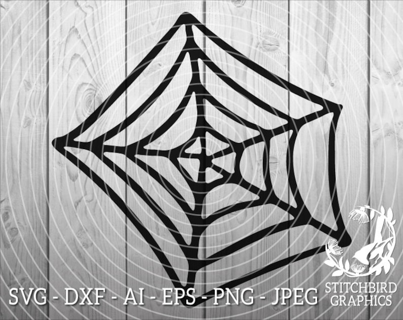 Spider Web SVG DXF Instant Download Stitchbird Graphics - Etsy
