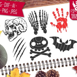 Creeping Death Bundle 1 SVG DXF, Instant Download, Stitchbird Graphics, Commercial Use, Silhouette Studio, Cricut, Halloween svg