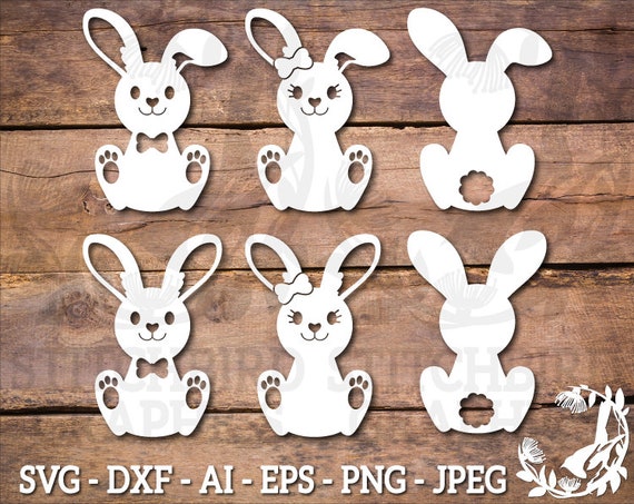 Cute Easter Clipart Bundle Cute Easter Bunny PNG Clip Art Pack Instant ...