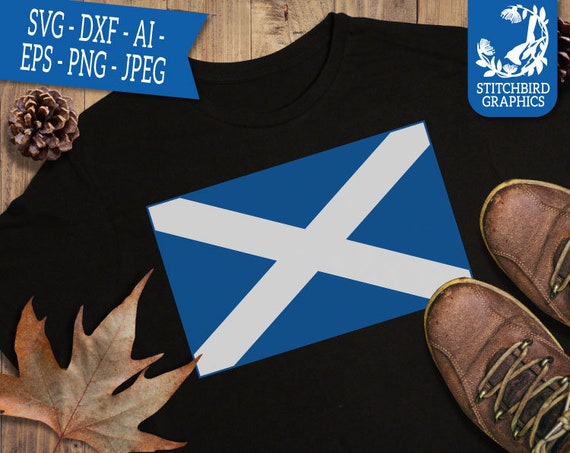 Scottish Flag SVG Instant Download Vector Art Commercial - Etsy