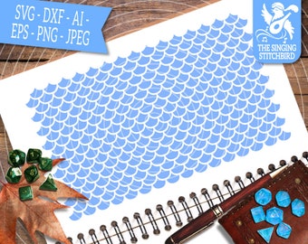 Escamas de sirena SVG, Descarga instantánea, Arte vectorial, Uso comercial SVG, Silueta SVG Silhouette Studio Cricut Eps Dxf Escamas de sirena Clipart