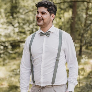 Bretelle da uomo verde oliva