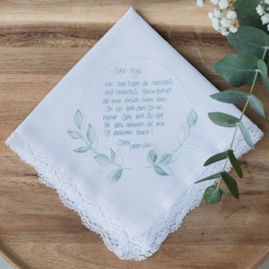 Handkerchief with your own handwriting