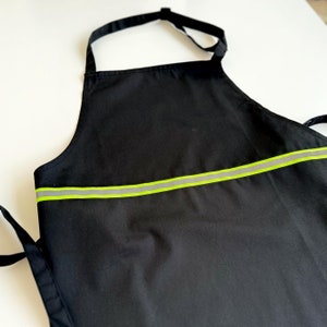 Fire brigade apron | with reflective strips | for cooking and baking