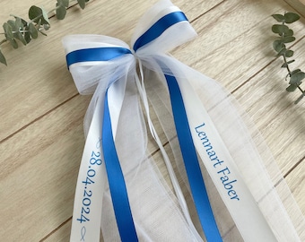 Personalisierte Schleife zur Taufe | Kommunion | Konfirmation | Firmung