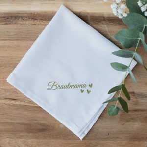 handkerchief bride&#39;s mother - tears of joy