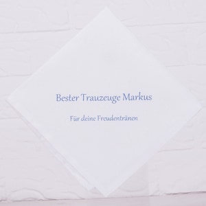 Best man&#39;s handkerchief - tears of joy