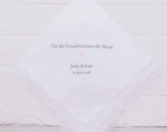Handkerchief bride - tears of joy