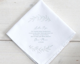 Personalized handkerchief | Boho Edition | Leaf wreath 4