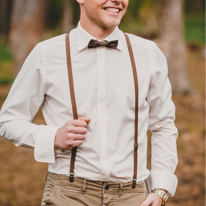 Men's Suspenders Narrow Dunkelbraun