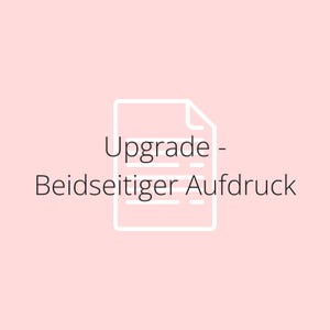 K&ouml;nnte beinhalten: Wei&szlig;es Symbol eines Dokuments mit Linien, das ein Upgrade auf doppelseitigen Druck darstellt. Der Text "Upgrade - Beidseitiger Ausdruck" befindet sich unter dem Symbol.