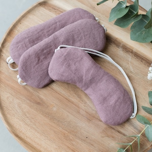 Linen sleeping mask with lavender image 1