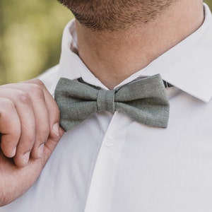 Men's Bow Tie Olive Green
