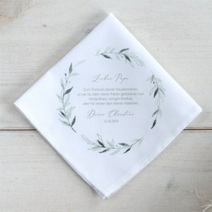 Personalized handkerchief | Boho Edition | Leaf wreath 1