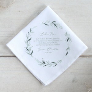 Handkerchief Personalized | bohemian edition | wreath of leaves 1