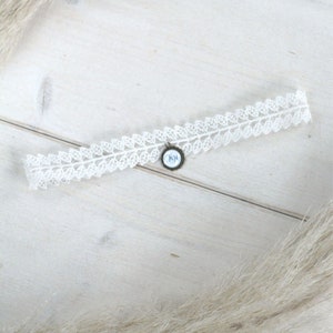 Giarrettiera Nelly | realizzata in pizzo boho a foglie