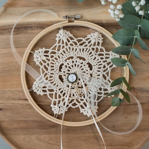 Ring cushion embroidery frame macrame