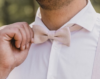 Men's bow tie pink