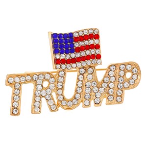 Donald Trump 2024 Brosche | Donald Trump Anstecker | Donald Trump für Präsident | Republikaner Wahl | Donald Trump Vote Pin |  Inspiriert Trump Pin