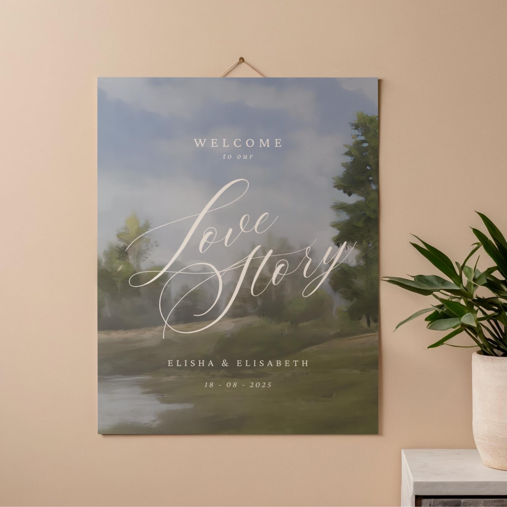Editable Wedding Signage Canva Template | Welcome Sign | Instant ...
