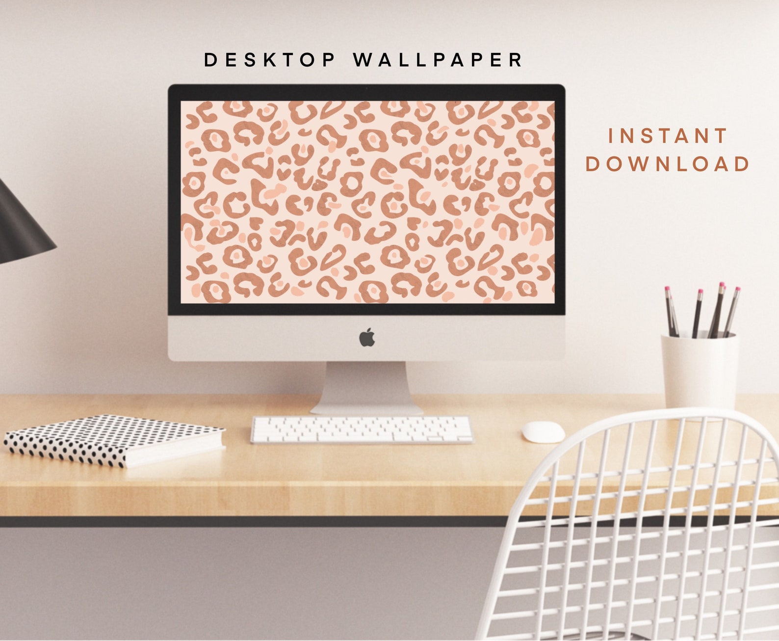 Desktop Wallpaper Leopard Print Desnudo Abstracto Fondo De Etsy