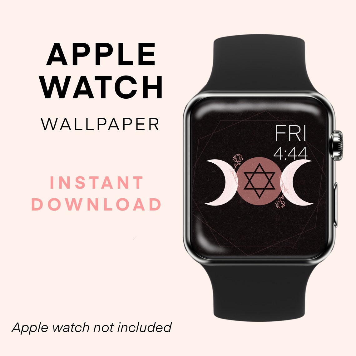 Apple Watch Wallpaper moon phase Print for Your Apple Watch | Etsy