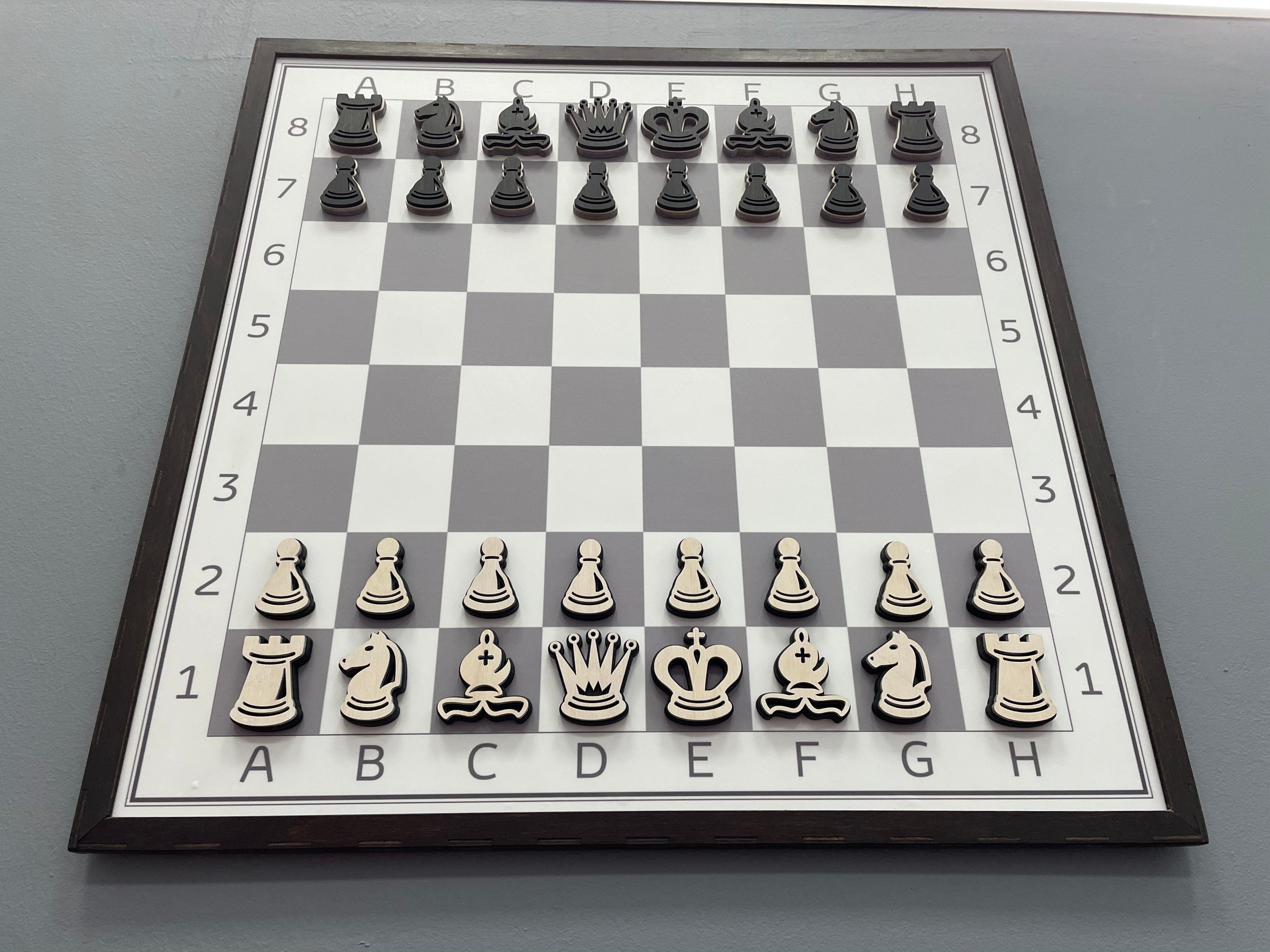 WALL CHESS Demo replacement wood chess pieces Etsy