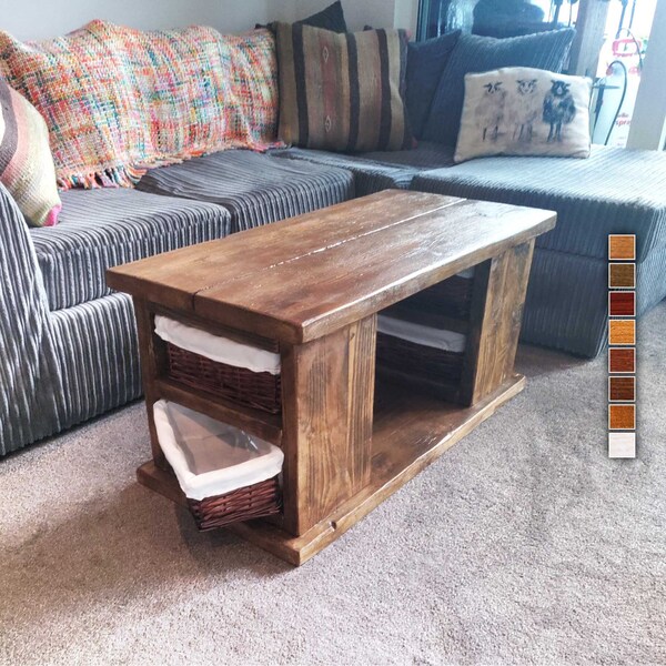 Rustic Side Table Etsy UK