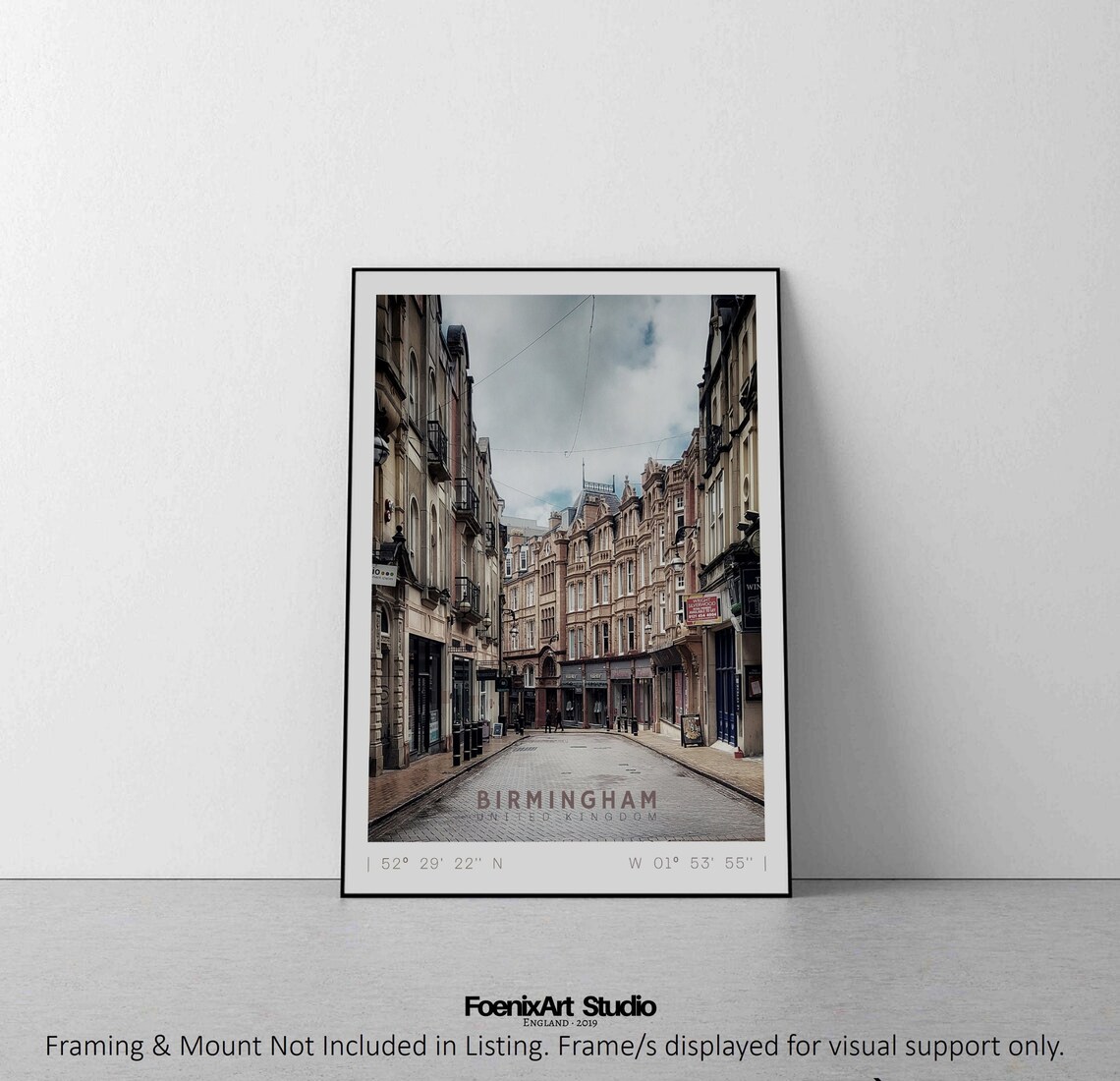 Birmingham Print Street Wall Art Birmingham Wall Art Etsy UK