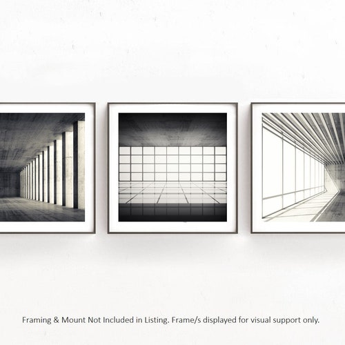 Modern Architecture Print Set Printable Wall Art Etsy