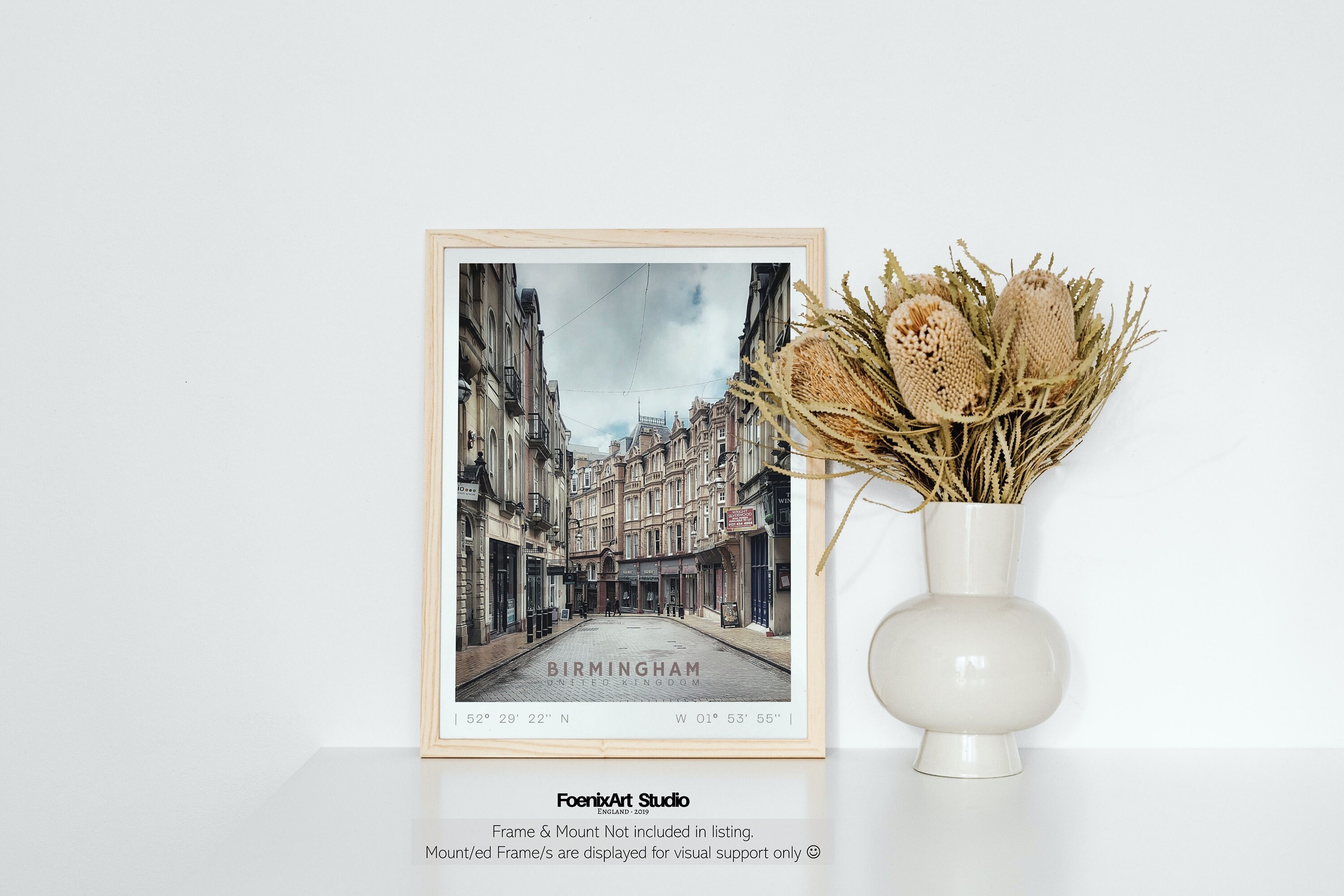 Birmingham Print Street Wall Art Birmingham Wall Art Etsy UK