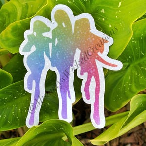 Huntrix Sticker - Rumi Mira Zoey Stickers -  Holographic Sticker - Kpop Demon Hunter Art Sticker
