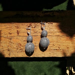 Hand-Painted Earrings| Boho Statement Earrings | Dot Art Jewelry | Lightweight Dangle Earrings | Statement earrings | Modern boho earrings