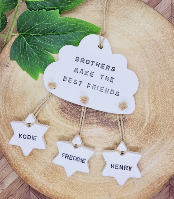 Brothers Make the Best Friends Clay Keepsake Best Big Brother