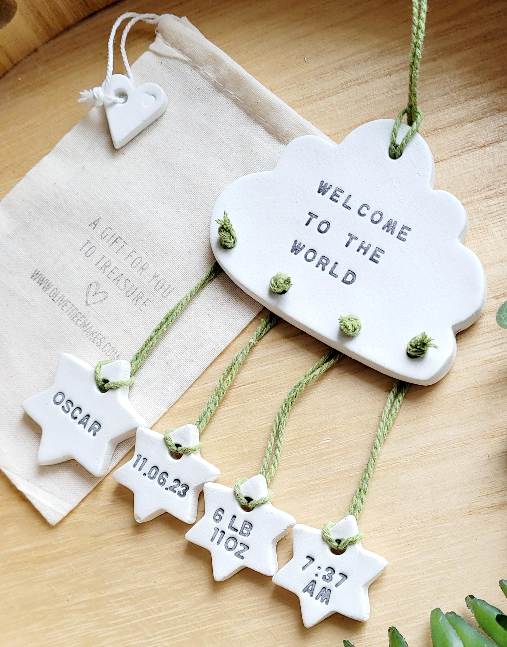 Welcome to the World Personalised New Baby Gift, Newborn Baby Keepsake ...