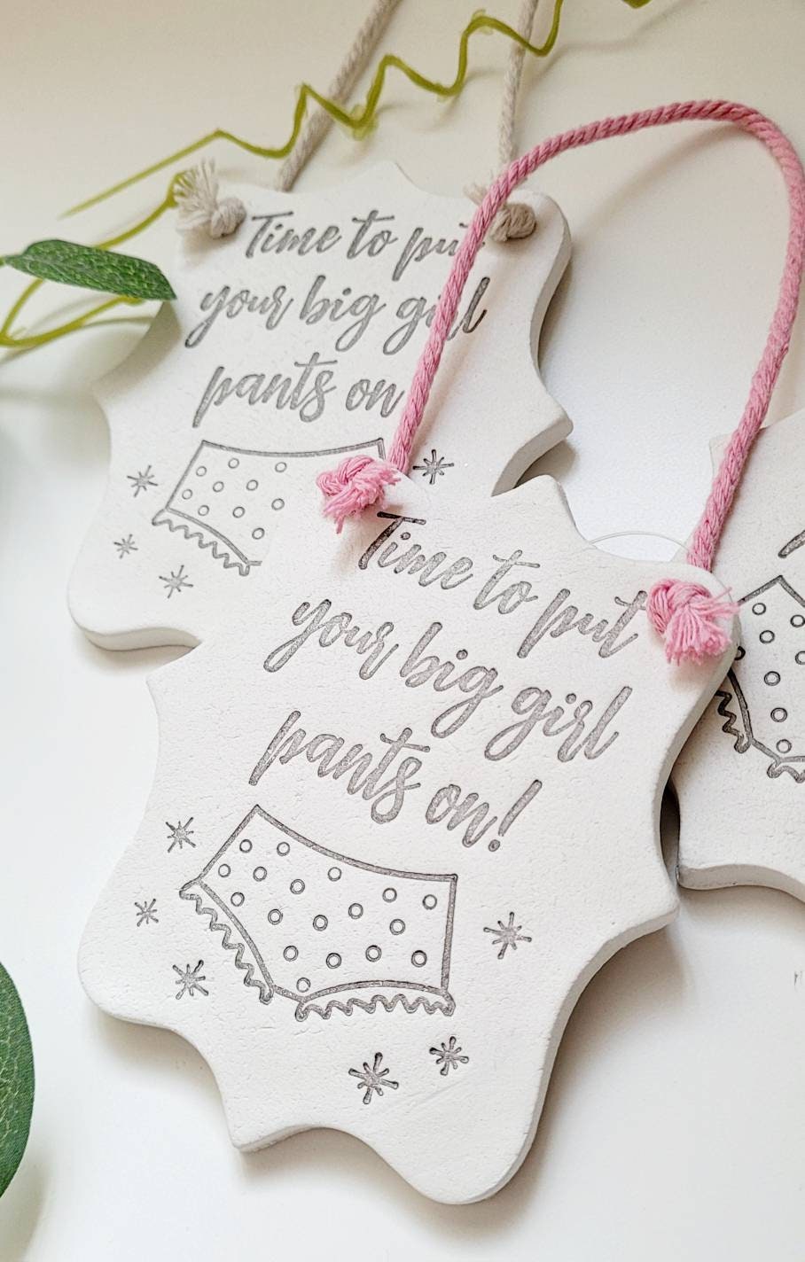 Time to Put Your Big Girl Pants on Clay Gift Motivational Etsy UK