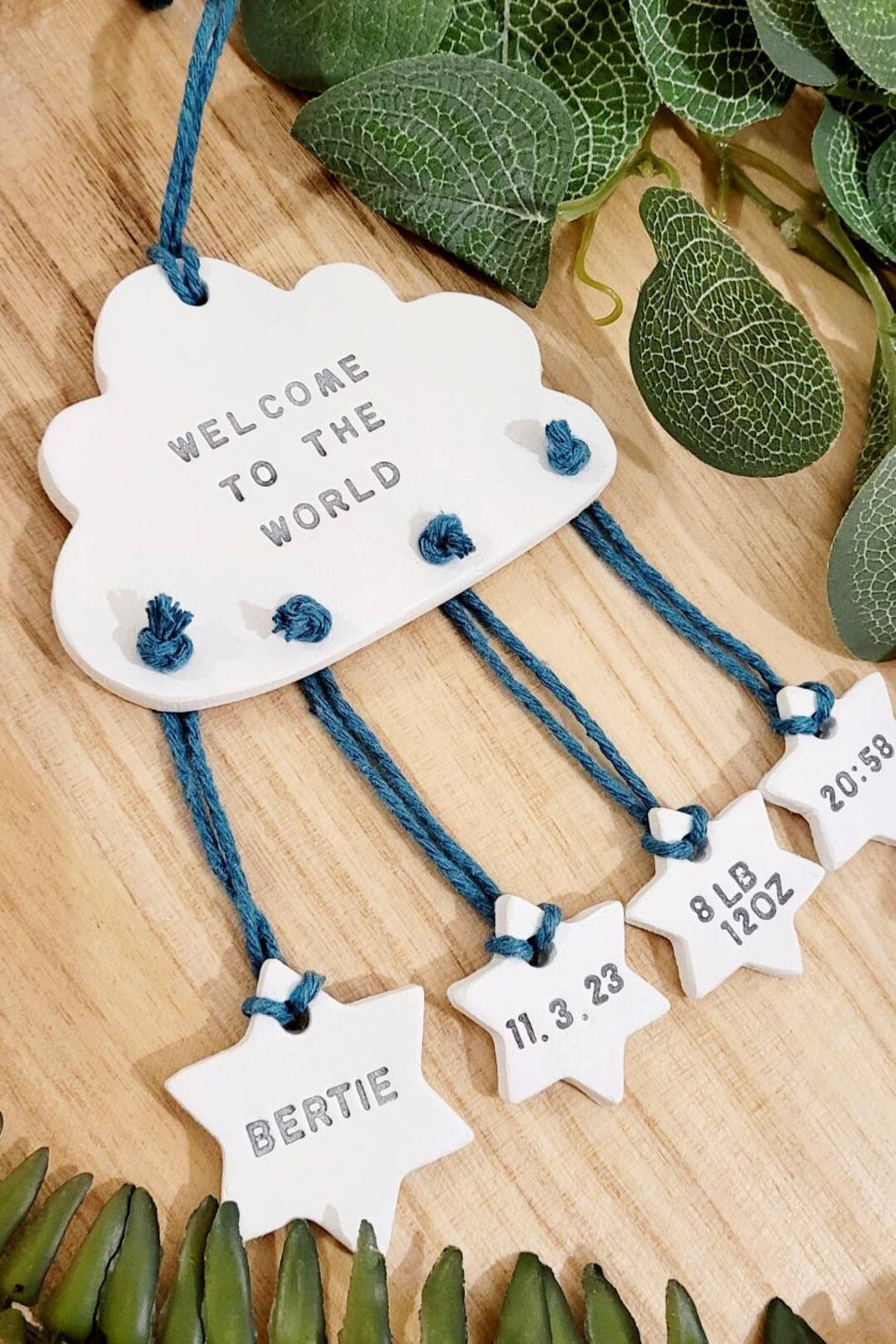 Welcome to the World Personalised New Baby Gift, Newborn Baby Keepsake ...