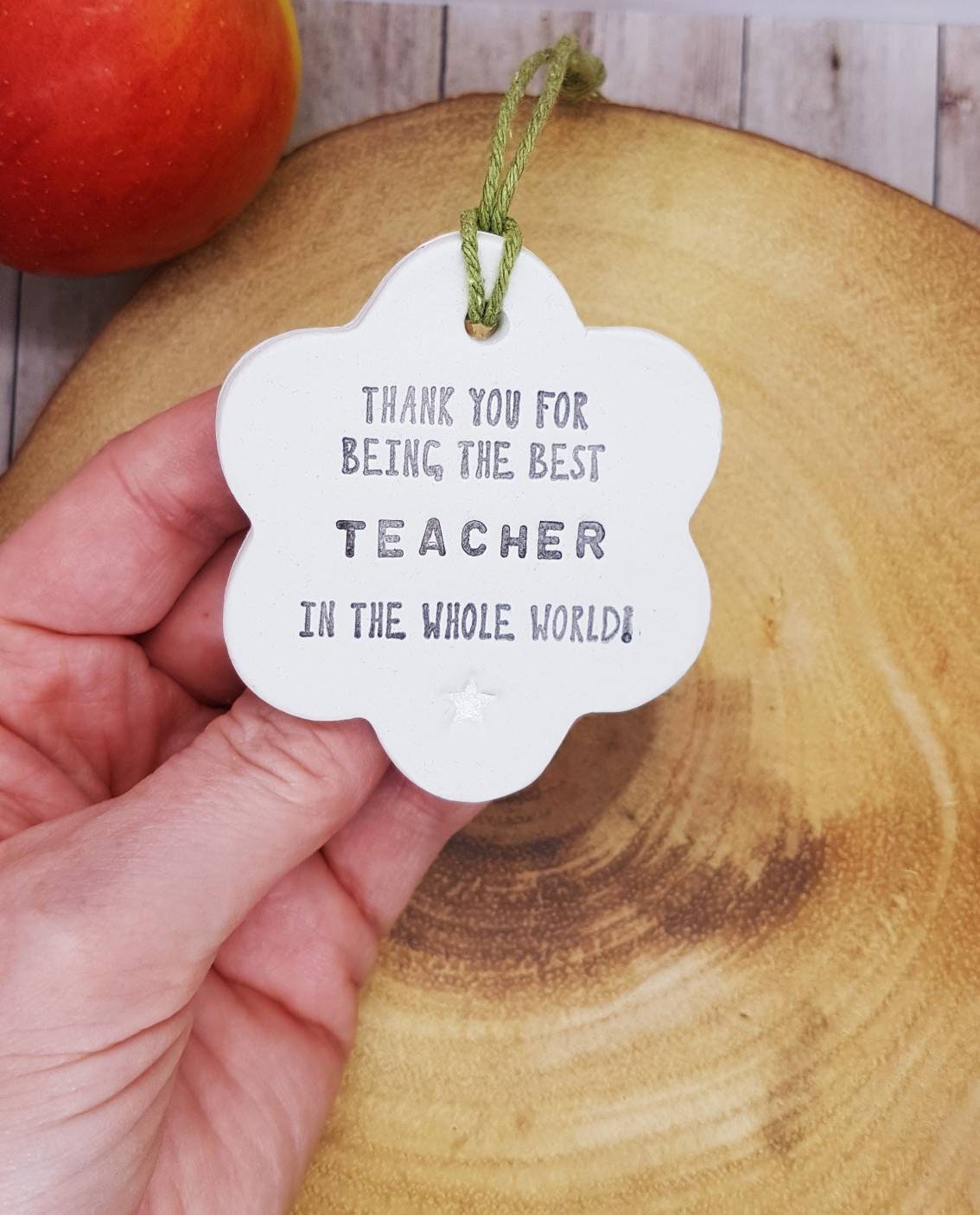 Personalised Teacher Thank You Star Gift Best Teacher In The Etsy