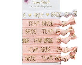 "Team Bride" bracelet set for the hen party (6 pieces)
