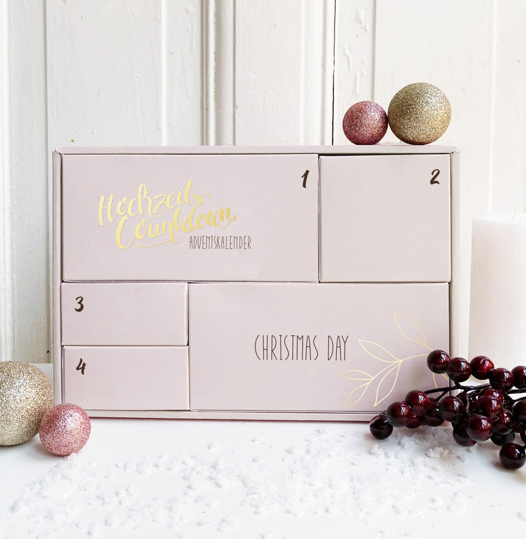 Advent Calendar for the Bride Wedding With 5 Doors for Advent Limited